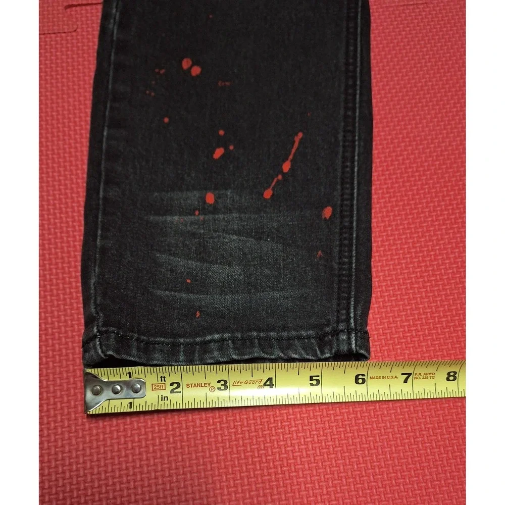 Switch Remarkable Black Jeans Bloody Distressed Ripped Goth Pants Size 40x32 Men